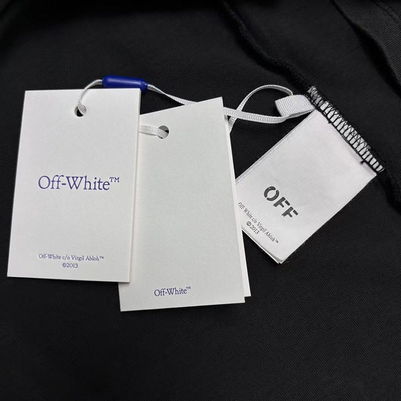 off-white color religious back print t-shirt