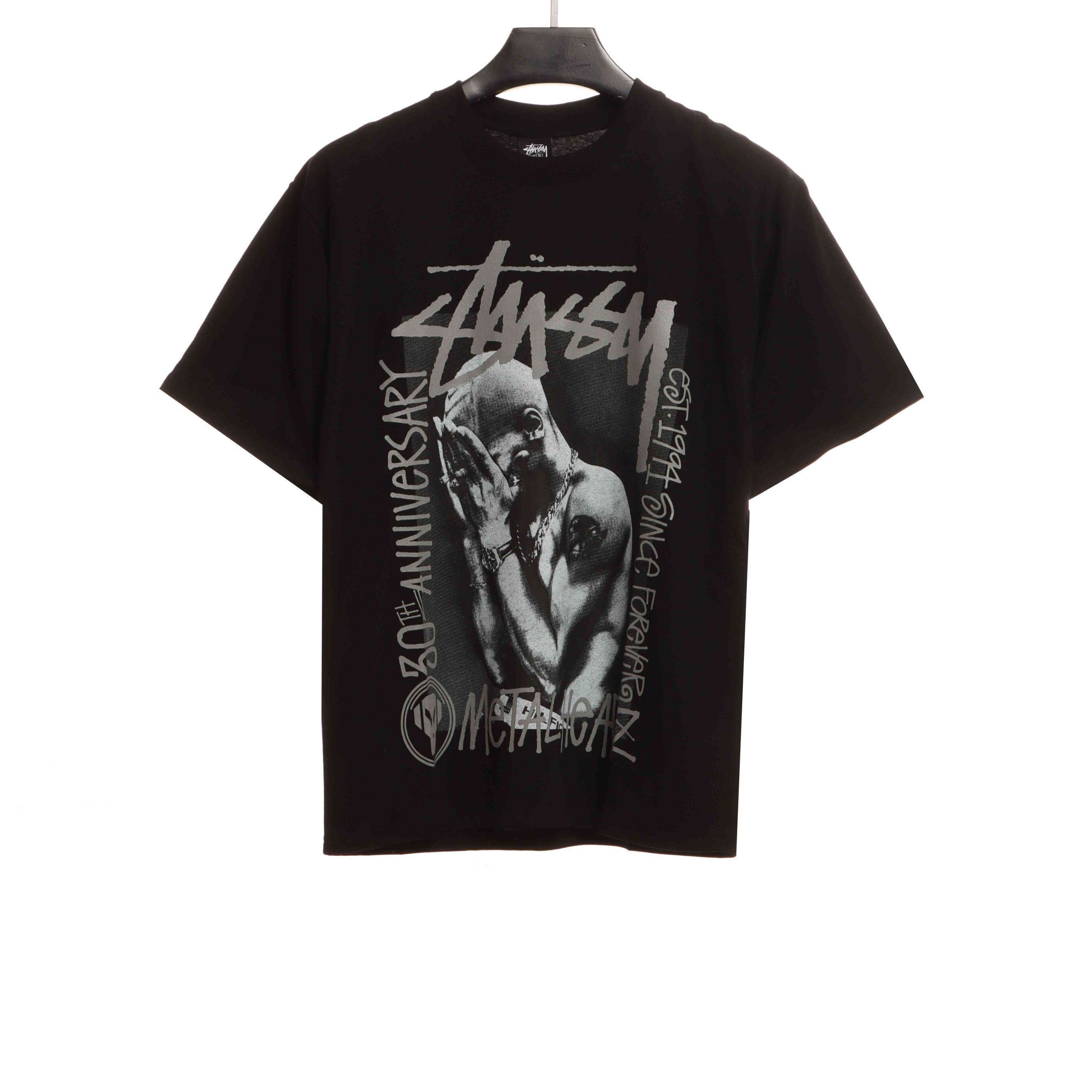 stussy character reflective print t-shirt rep