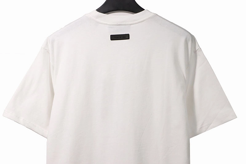 fear of god essentials damaged letter t-shirt