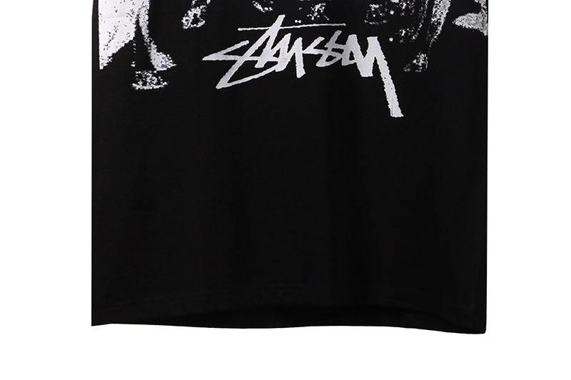 stussy dobermans print t-shirt