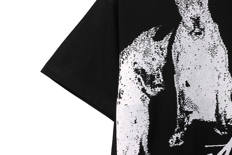 stussy dobermans print t-shirt