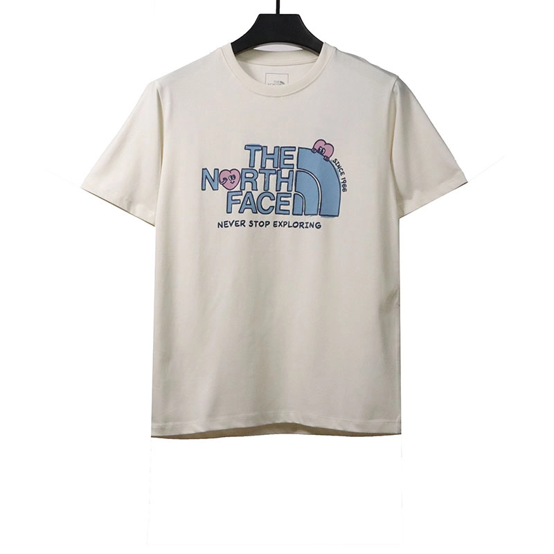 the north face heart print t-shirt