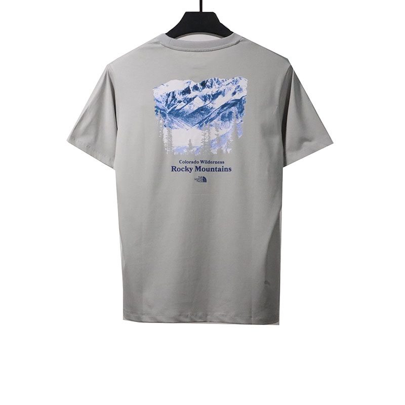 the north face rocky mountain print t-shirt