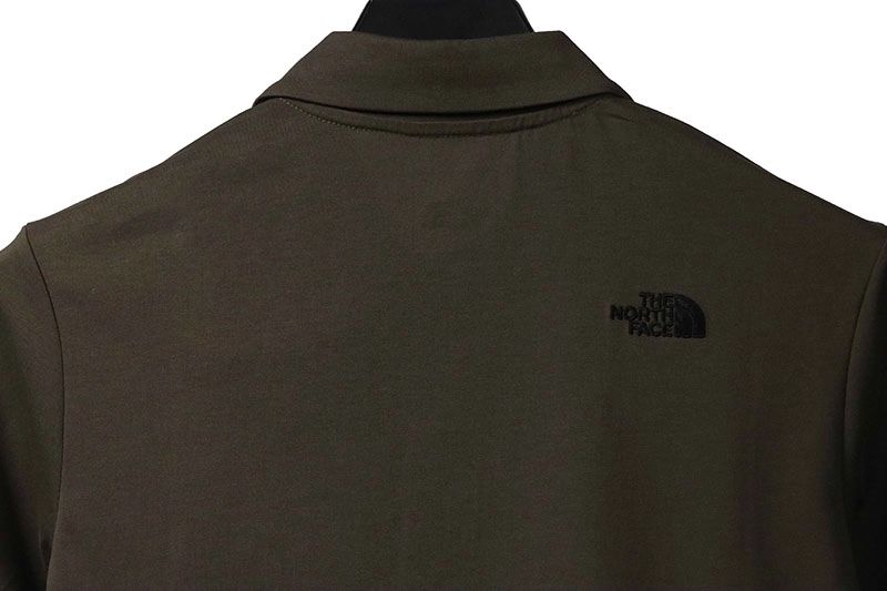 the north face small logo polo