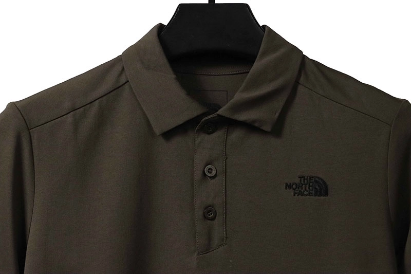 the north face small logo polo