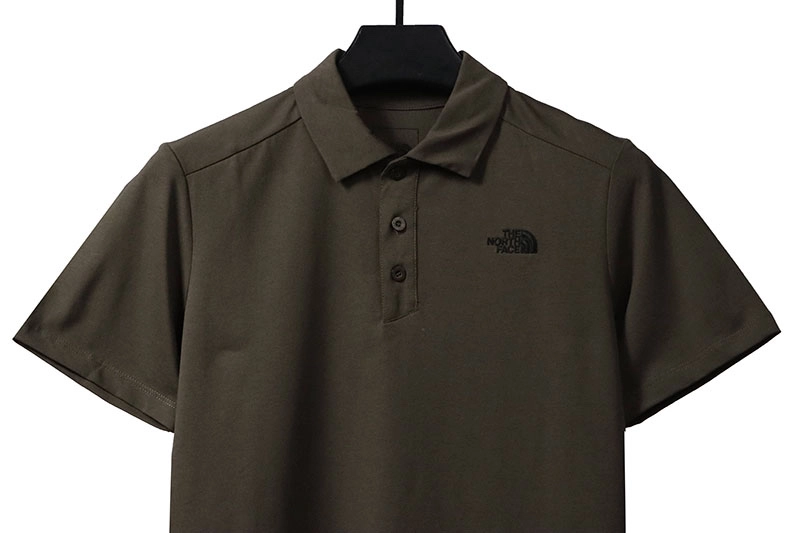 the north face small logo polo