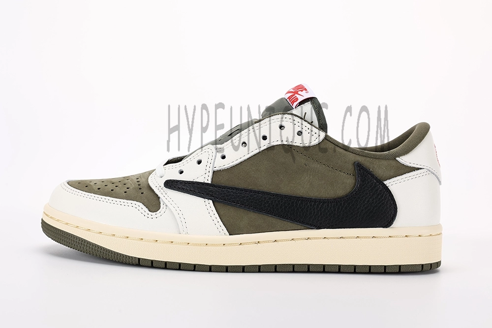 travis scott x air jordan 1 low og “medium olive” reps