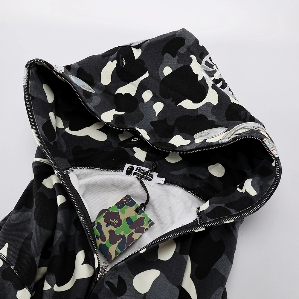 bape city camo shark full zip hoodie mens reps