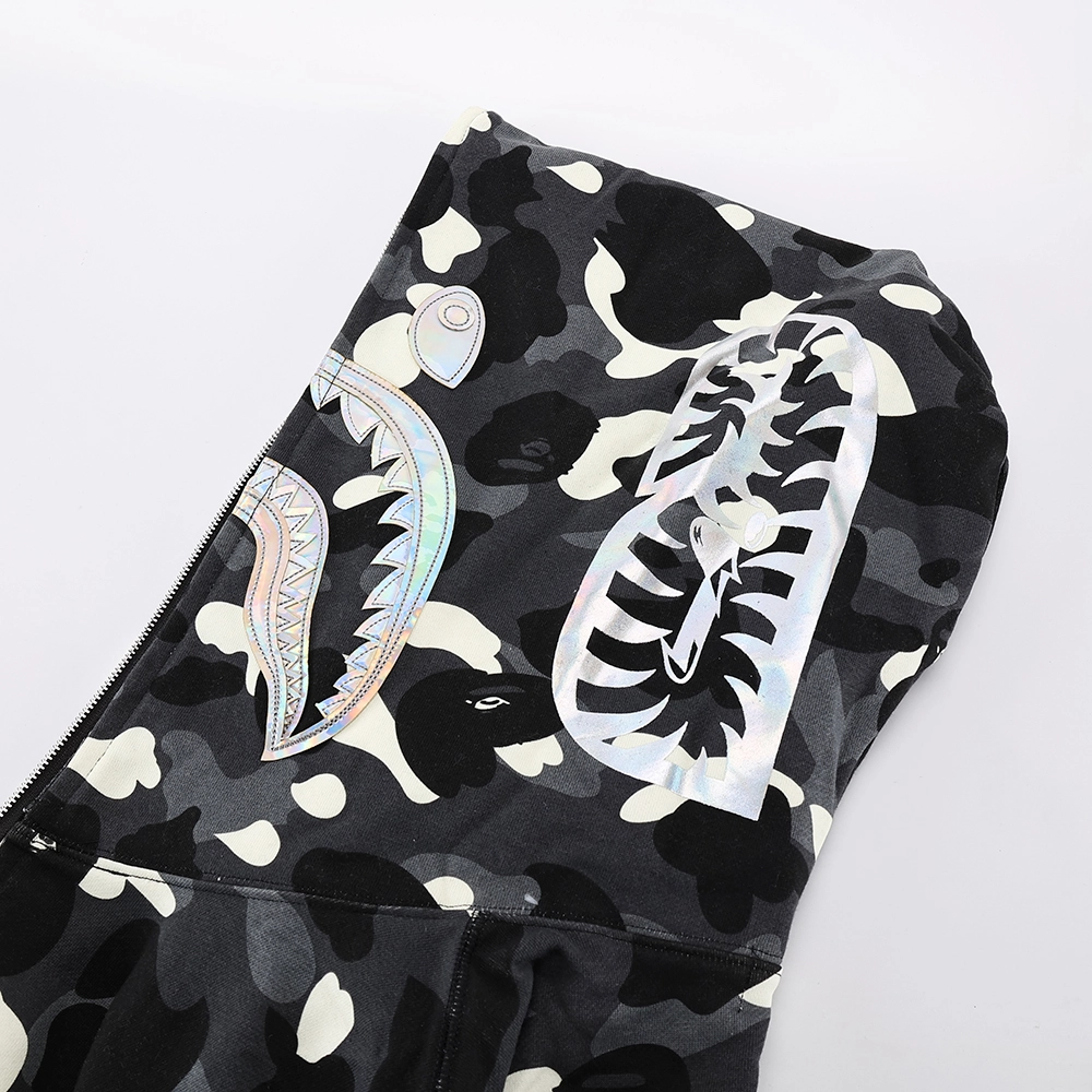 bape city camo shark full zip hoodie mens reps