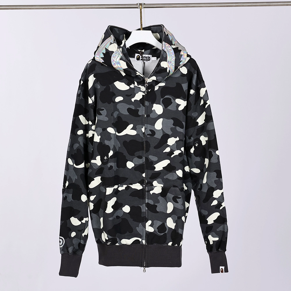 bape city camo shark full zip hoodie mens reps