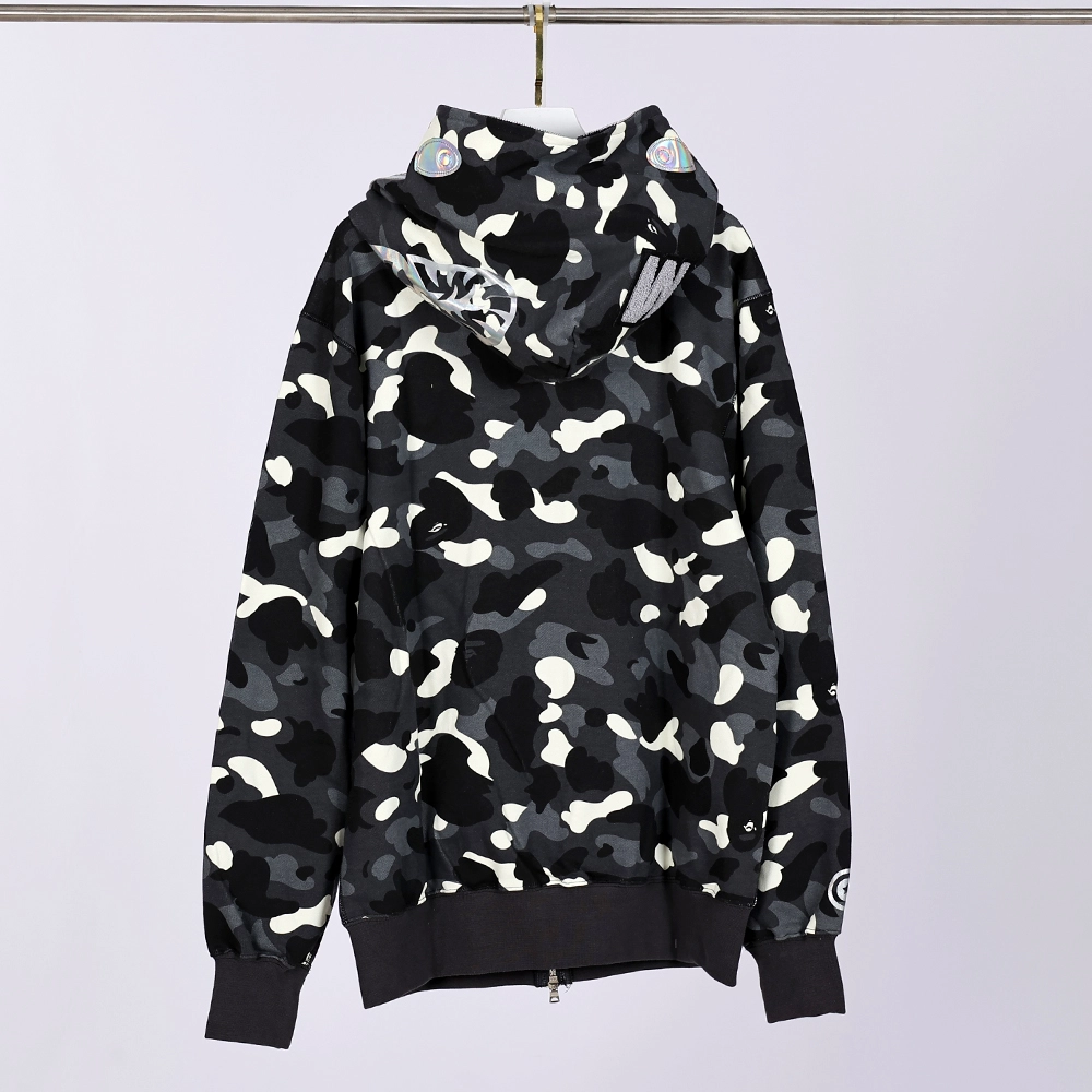 bape city camo shark full zip hoodie mens reps