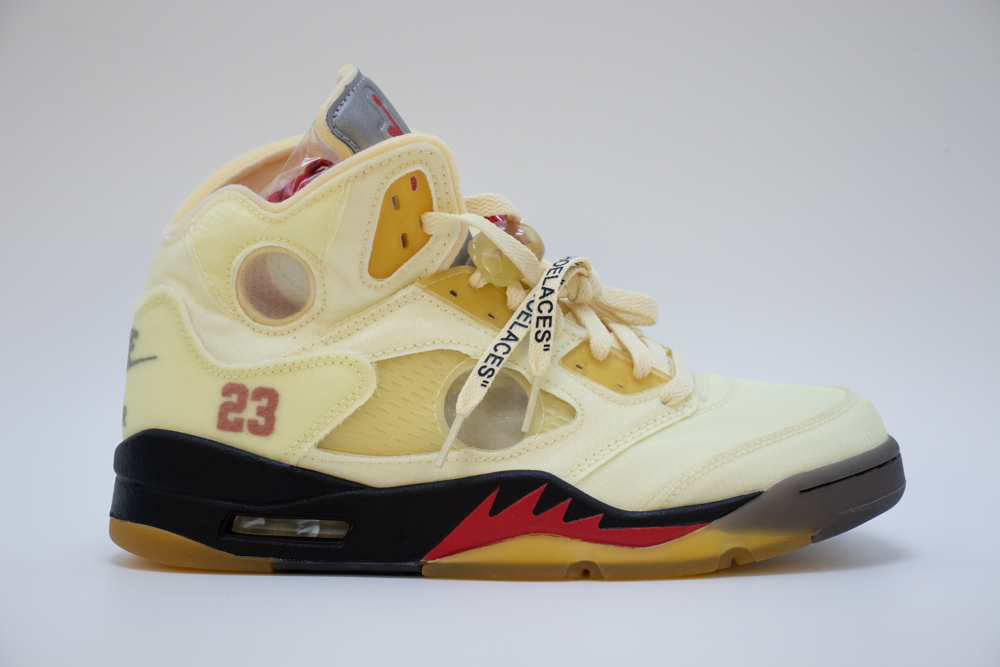 off-white x air jordan 5 sail replicas